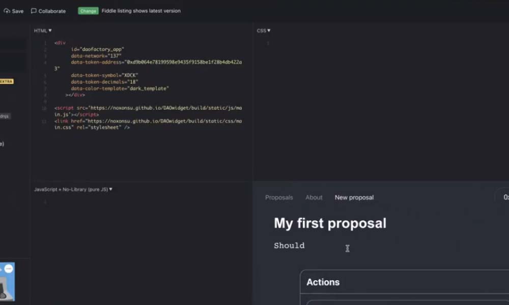 Watch how to launch the dao app